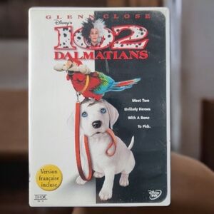Walt Disney's 102 Dalmatians DVD 2000 Glenn Close Canadian Version French Includ